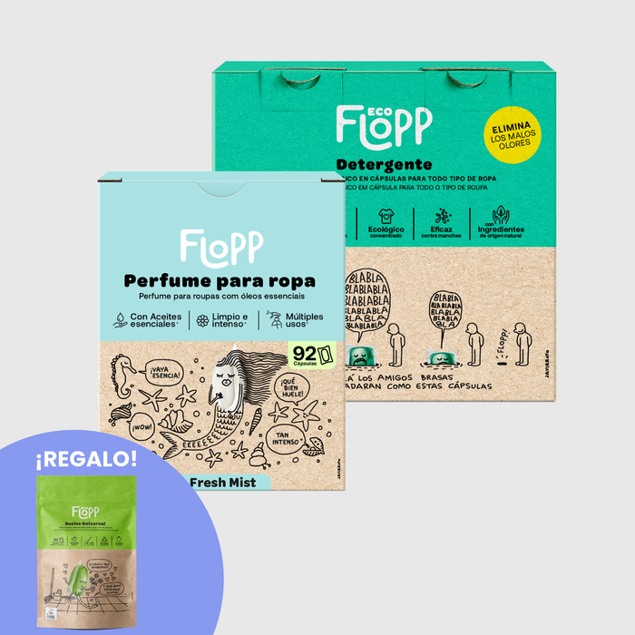 Pack Colada Detergente + Perfume para Ropa Fresh Mist