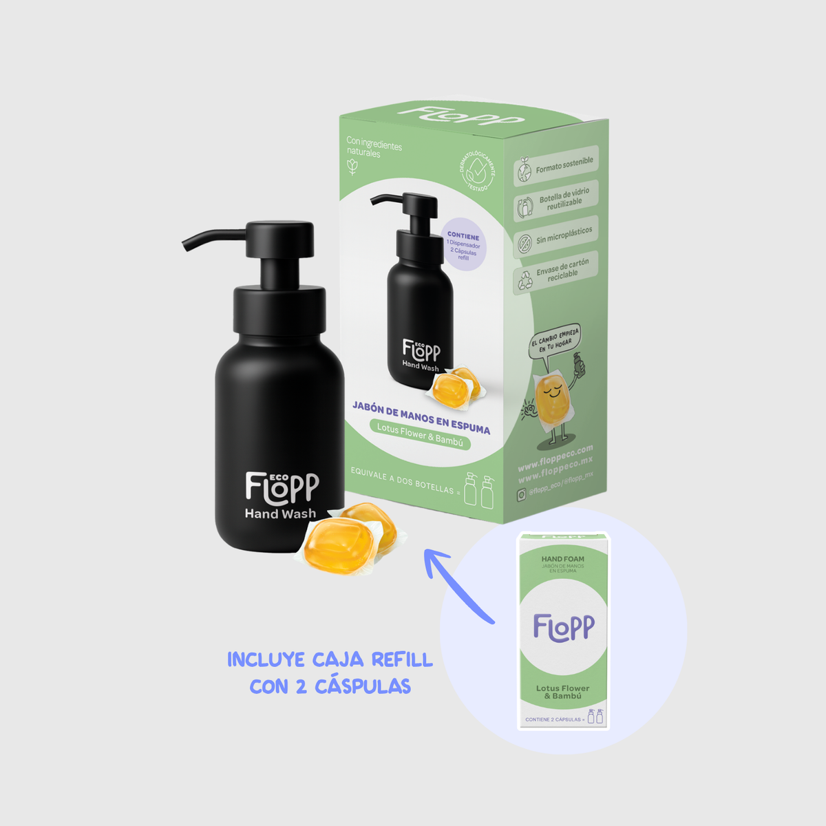 FLOPP ECO Multi-Surfaces – Initial kit 2 capsules – Flopp